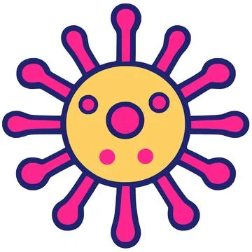 Virus Cell Pathogen Microbe Science Health Biology Stock Illustration