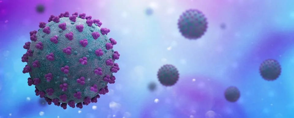 Virus cells Illustrazione stock