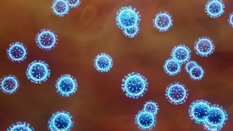 Virus Cells Illustration Stock Footage 221876477