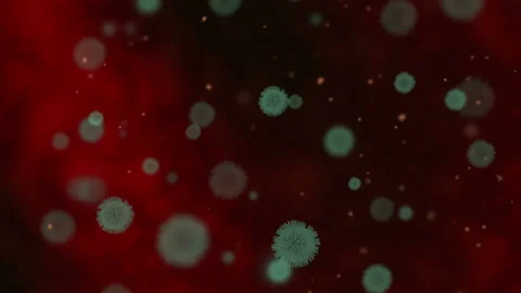 Virus cells inside body Stockbeeldmateriaal 95325982