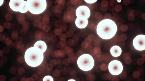 Virus cells or bacterias under microscope 스톡 일러스트