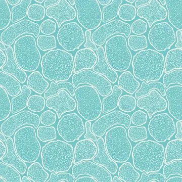 Virus cells seamless texture, microbes endless texture Stock Illustration