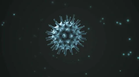 Virus close-up animation Video stock 2814166