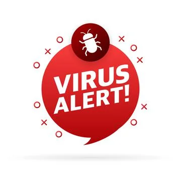 Virus cloud. Searching virus. Microbe icon. Cyber secure Illustrazione stock