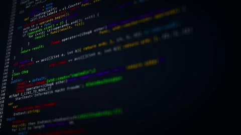 Virus code and software hack concept. Cyber security binary code encryption data Stock Footage 277711140