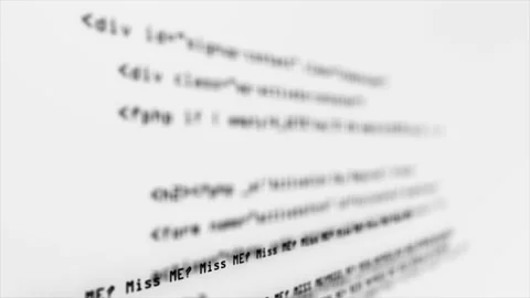 Virus Code Running Down in Terminal Stock Footage 88061556