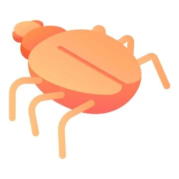 Virus computer bug icon, isometric style 스톡 일러스트