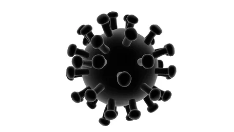 Virus Computer generated 3d render, Coronavirus(COVID-19) Animation. Stock Footage 125848064