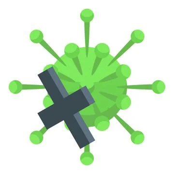 Virus control icon isometric vector. Vaccine health 스톡 일러스트