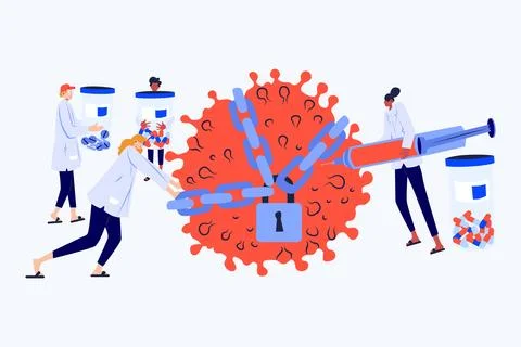Virus Control Illustration Stock Illustration