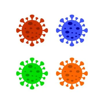 Virus corona logo vector design Stock Illustration