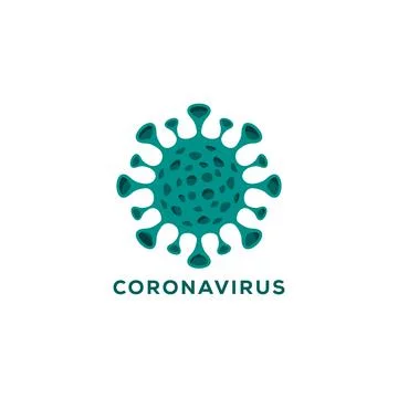Virus corona logo vector design Stock Illustration