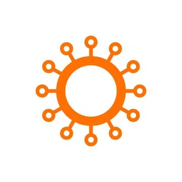Virus corona logo vector design Stock Illustration