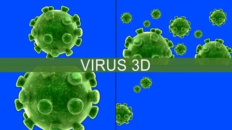 Virus Corona Molecule Stock Footage 127309454