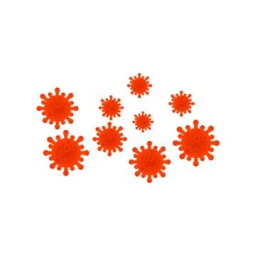 Virus corona vector illustration icon template design Stock Illustration