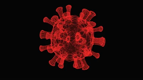 Virus COVID-19. abstract plexus. Science and medical concept. Stock-Footage 130057740