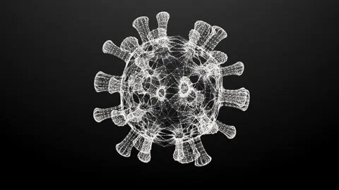Virus COVID-19. abstract plexus. Science and medical concept. Stock Footage 130245884