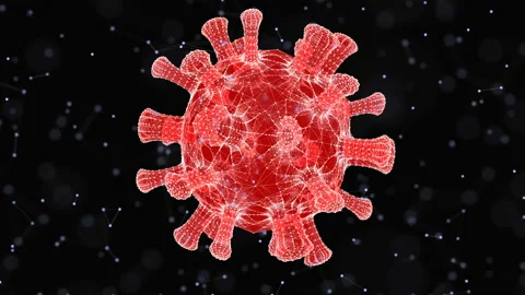 Virus COVID-19. abstract plexus. Science and medical concept. Stock Footage 130327224