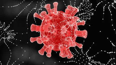 Virus COVID-19. abstract plexus. Science and medical concept. Video stock 130460239
