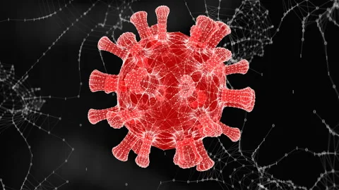 Virus COVID-19. abstract plexus. Science and medical concept. Stock Footage 131249976