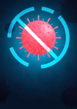 Virus COVID-19 background Illustrazione stock
