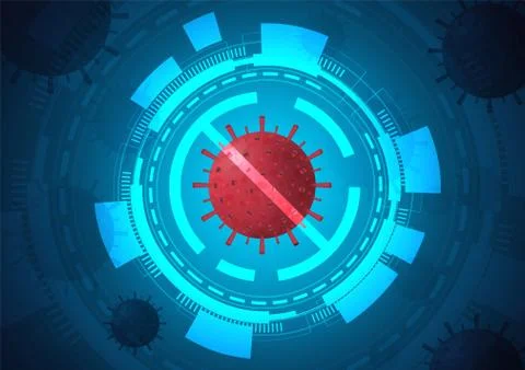 Virus COVID-19 background Stock Illustration