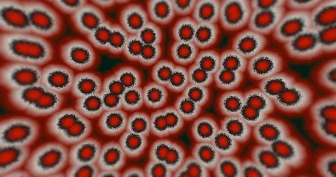 Virus COVID-19 moving close-up animation 動画素材 127114597