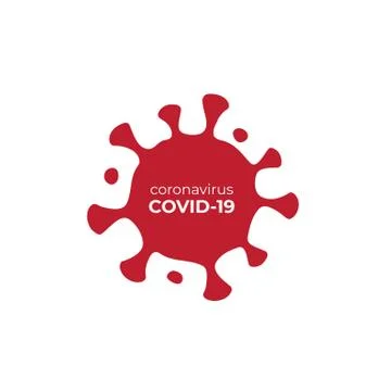 Virus covid-19 vector icon, coronavirus logo concept. Influenza pandemic Stock Illustration
