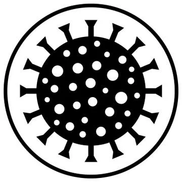 Virus danger sign. Stock Illustration