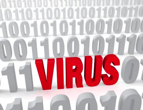 Virus in the data Stock Illustration