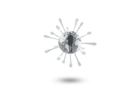 The virus is devouring the world Stock Illustration