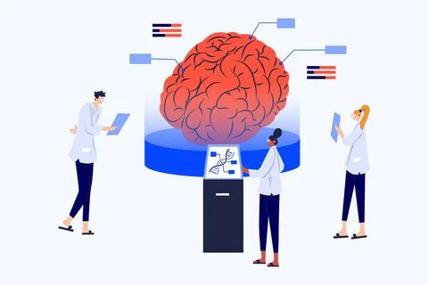 Virus Diagnostics Illustration 스톡 일러스트