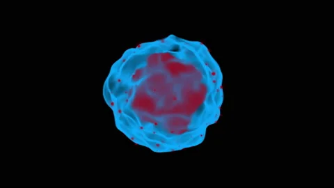 Virus digital hologram Stock Footage 172036965
