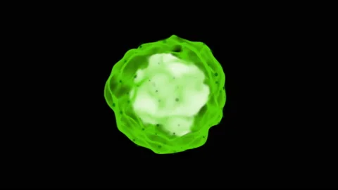 Virus digital hologram Stock Footage 172036970