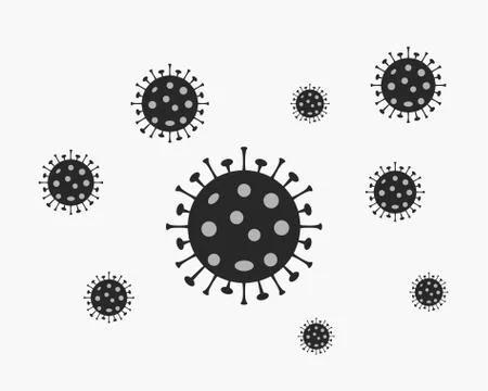 Virus, disease, flu icon. Vector illustration, flat design. イラスト素材