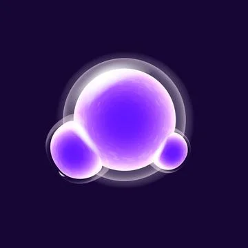 Virus division realistic vector illustration Stock Illustration