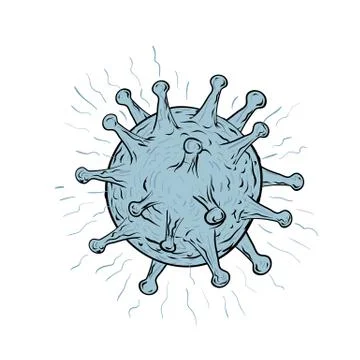 Virus Drawing Stock Illustration