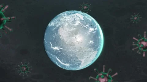 Virus earth Video stock 170538204