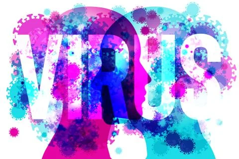 Virus - Face to Face Stockillustratie