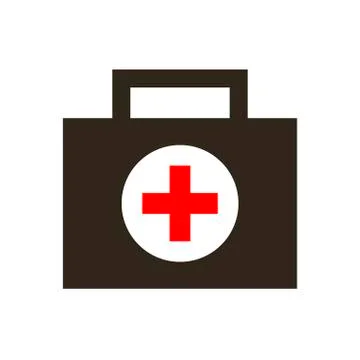 Virus first aid help kit box icon Stock Illustration