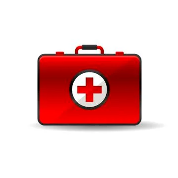 Virus first aid help kit box icon Stock Illustration