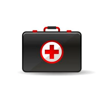 Virus first aid help kit box icon Stock Illustration
