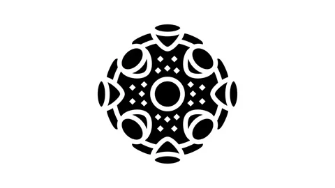 Virus genetic engineering glyph icon animation Stock Footage 326145884