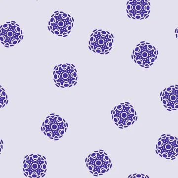 Virus genetic engineering glyph seamless pattern イラスト素材