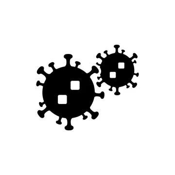 Virus Germs and Bacteria Biological Icon Stock Illustration