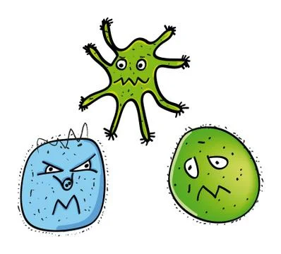 Virus germs Stock Illustration