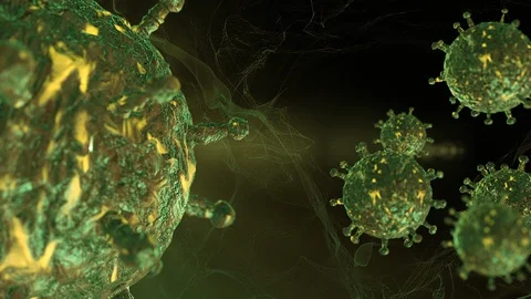 Virus green 動画素材 128515497