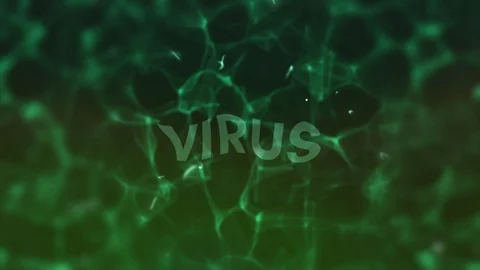 Virus Green Vídeo Stock 129267864