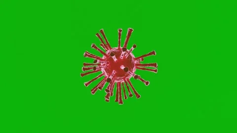 Virus on green screen Stock Footage 148598451