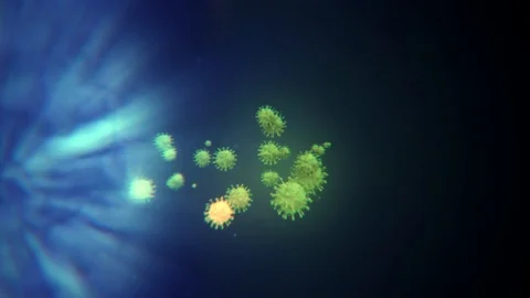 Virus Growing With Back Ground Stock Footage 126303930